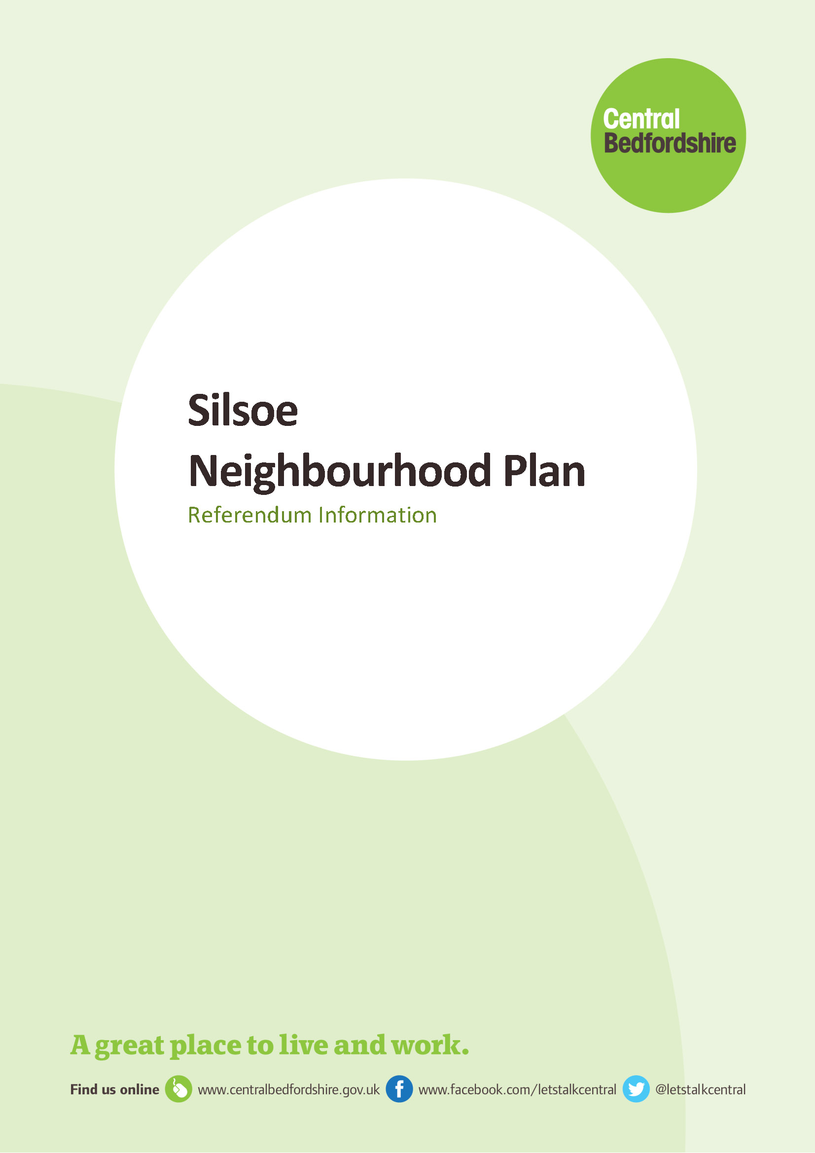 Silsoe Neighbourhood Plan Referendum Notice page 1
