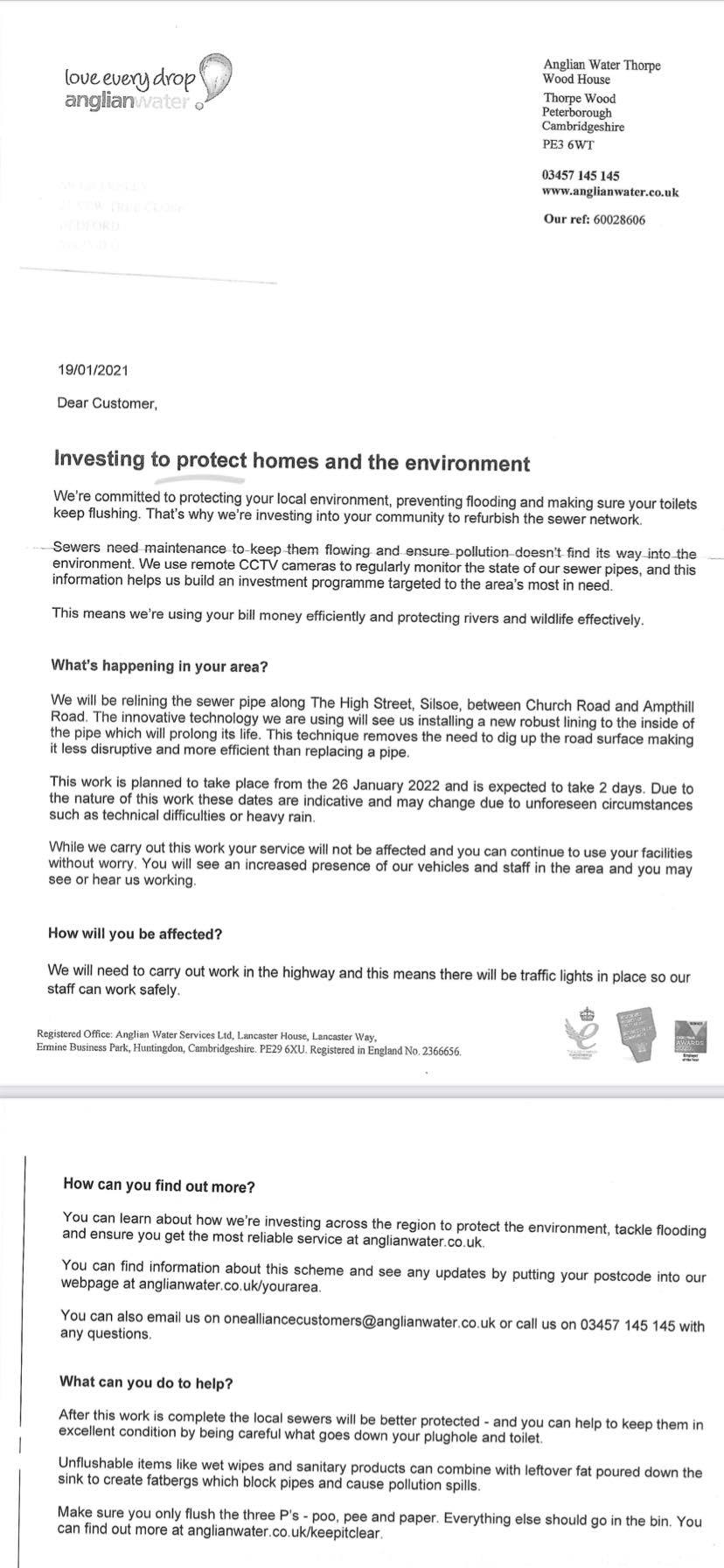 Sewer Pipe Road Works