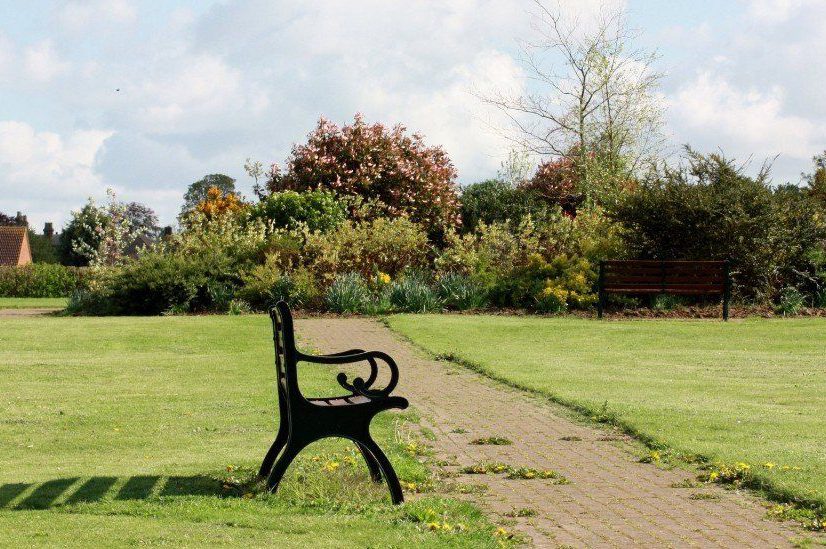 Bench at Millennium Green, Silsoe