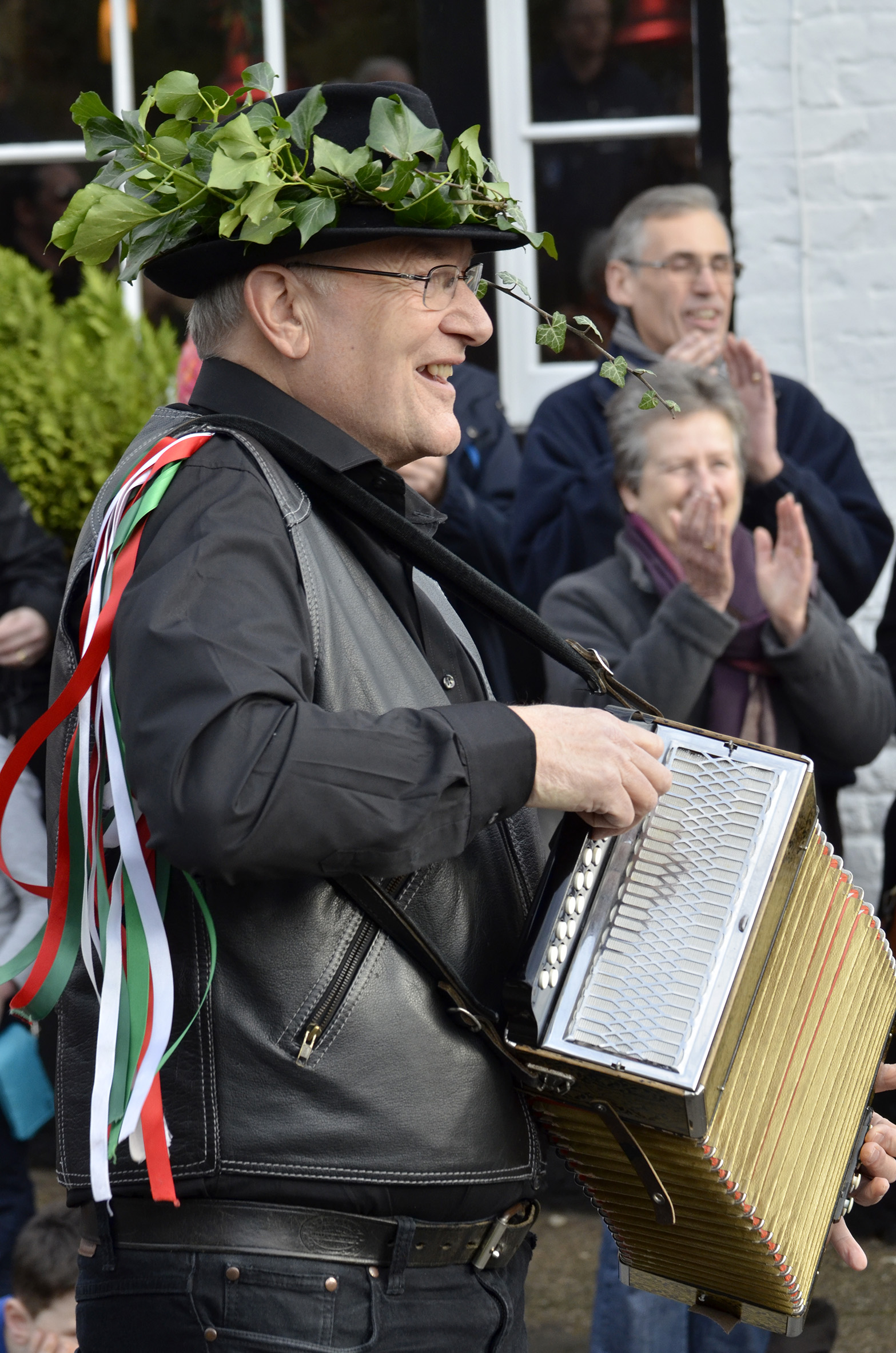 Morris men performing in Silsoe