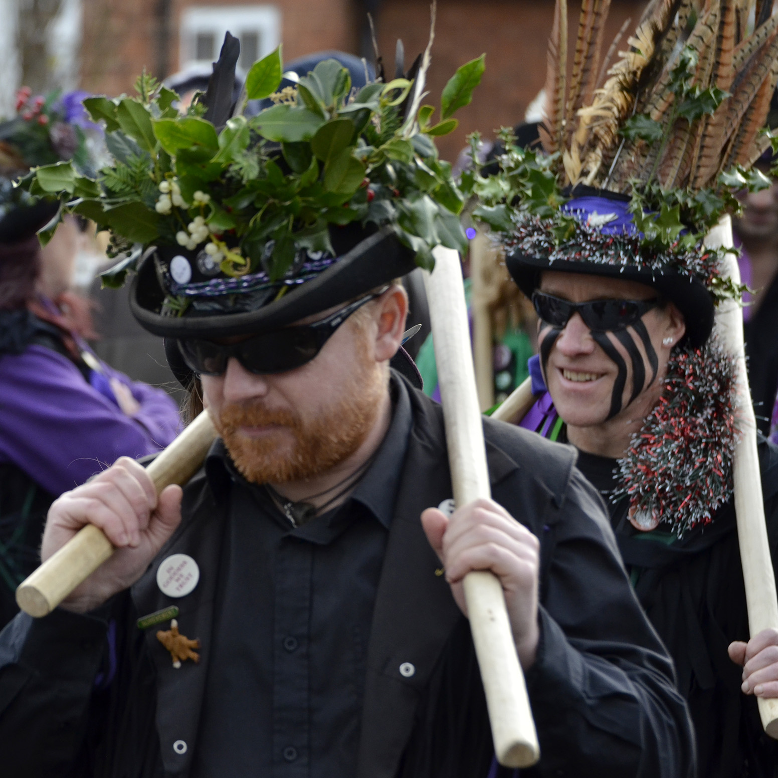 Morris men performing in Silsoe