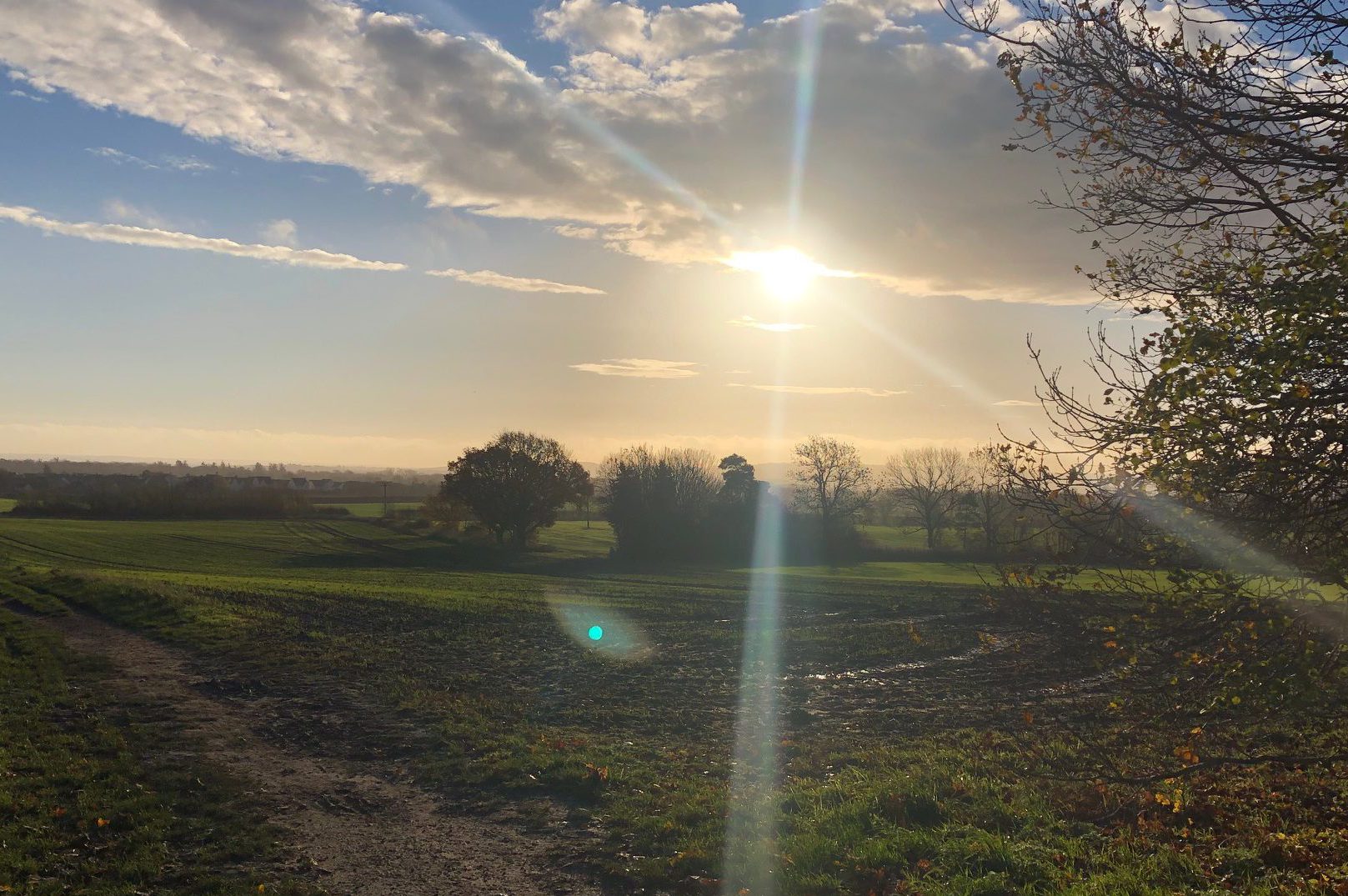 Scene from around Silsoe village